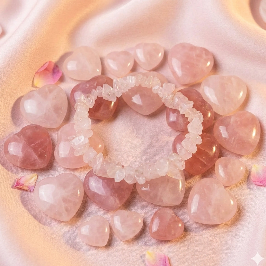 Rose Quartz Chips Bracelet